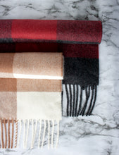 Load image into Gallery viewer, Buffalo Plaid Baby Alpaca Scarf