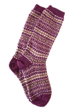 Load image into Gallery viewer, Fair Isle Crew Alpaca Sock - living-water-fibers-and-alpacas