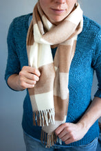 Load image into Gallery viewer, Buffalo Plaid Baby Alpaca Scarf
