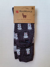 Load image into Gallery viewer, Alpaca Snowman Socks