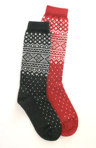 Nordic Alpaca Crew Sock - living-water-fibers-and-alpacas