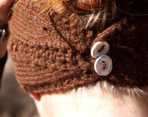 The Aquila Hand Knit Headband - living-water-fibers-and-alpacas