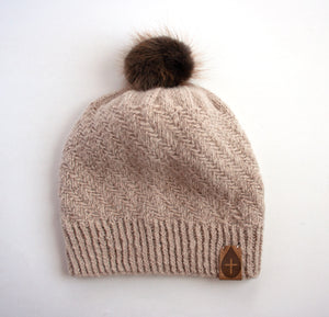 The Moses Hand Knit Hat - living-water-fibers-and-alpacas