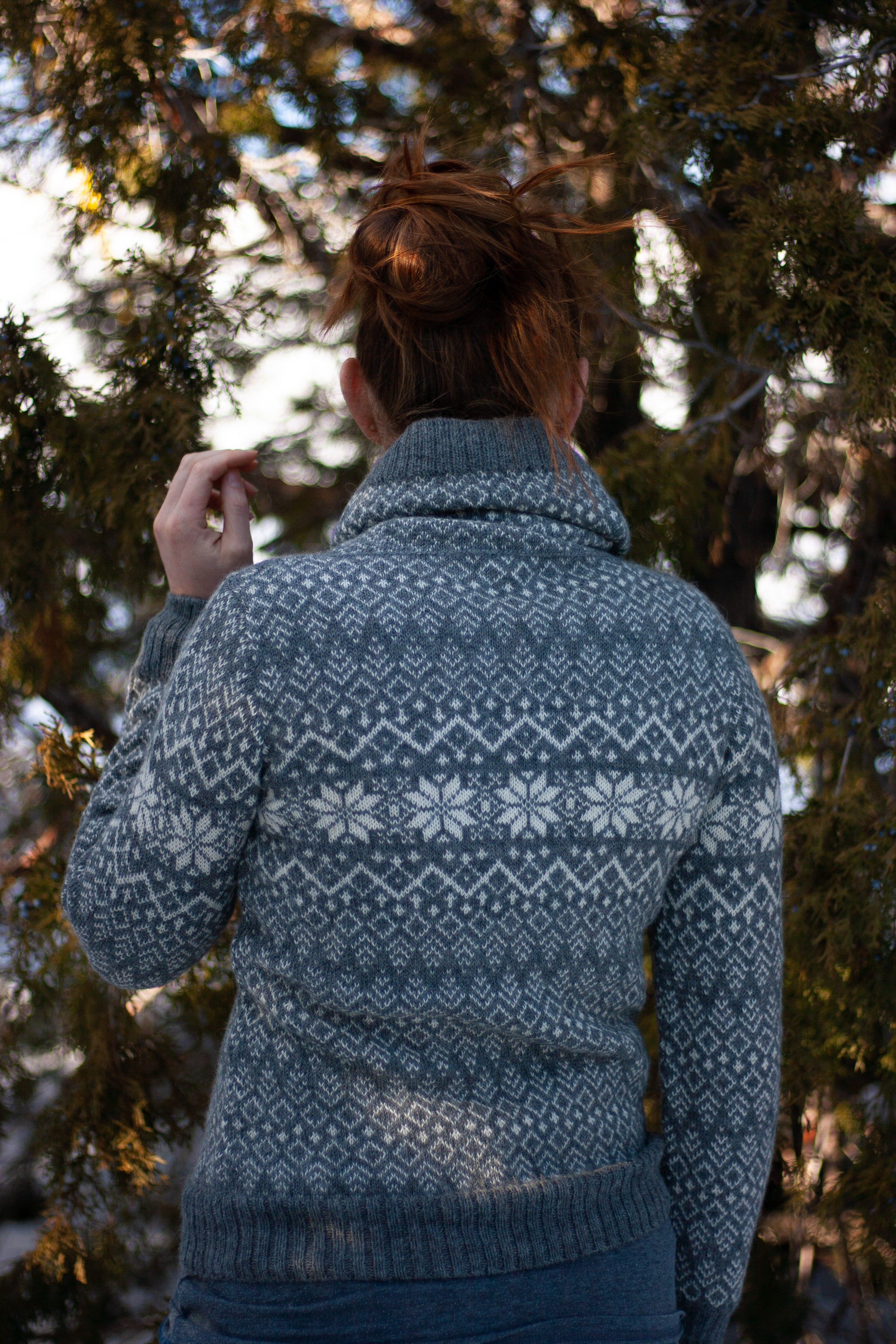 Nordic Cowl Neck Alpaca Sweater