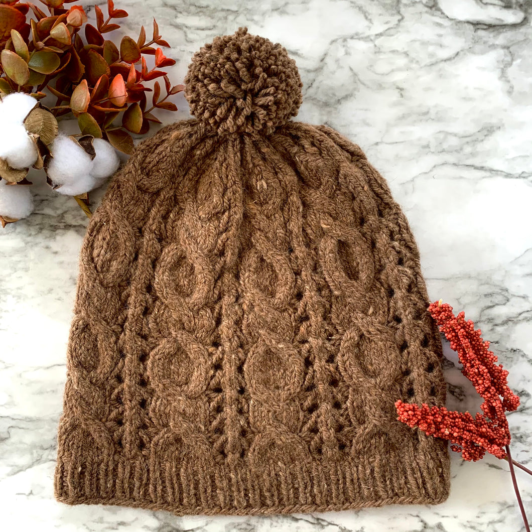 Cabled Slouch Beanie